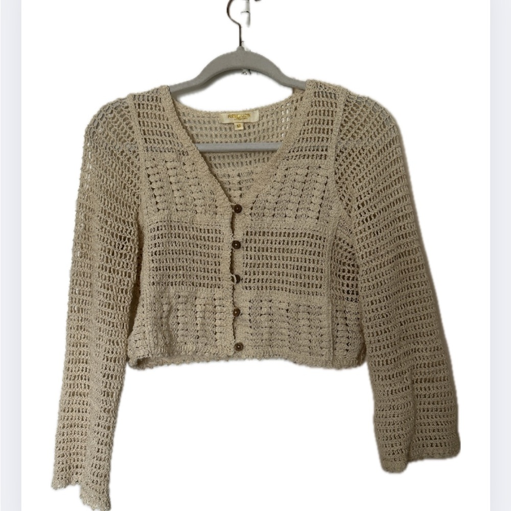 Women's Cream Knit Sweater